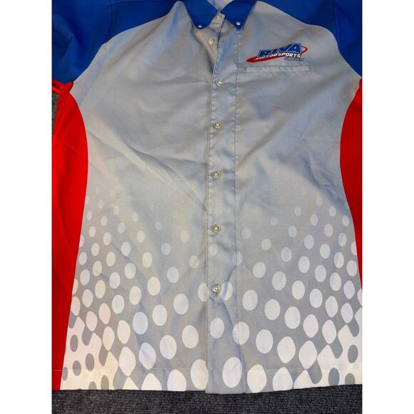 Vicci Shirt Men's Large Multi RIVA Motorsports Short Sleeve Collared Button Down - Picture 5 of 9